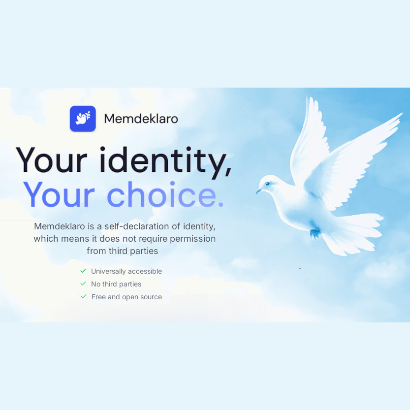 Memdeklaro - Your identity, your choice